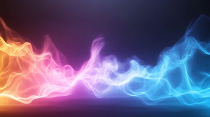 Obraz premium Abstract colorful smoke wave background