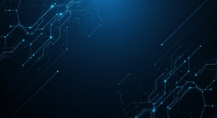 Futuristic digital circuit background