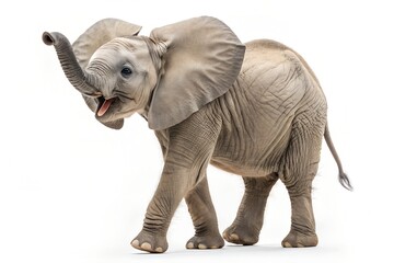 Obraz premium baby elephant isolated on white