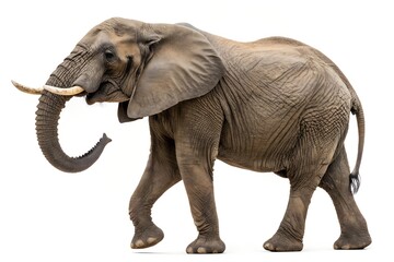 Obraz premium African elephant isolated on white