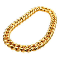 Obraz premium golden bracelet isolated on white