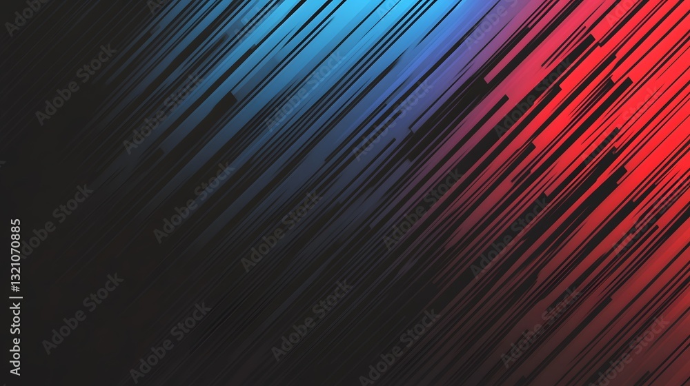 Poster a dark abstract background composed of diagonal colorful linear elements
