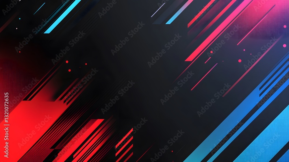 Aufkleber diagonal lines and geometric shapes with gradients of color