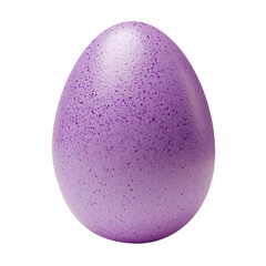 Cut out image of purple easter egg. Egg isolated on transparent background. Happy Easter day. 