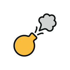 Whoopee cushion April Fool's Day icon represents classic prank humor, perfect for joke-themed designs, gag visuals, and playful trick illustrations.