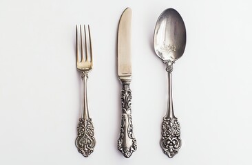 Antique Silverware Set