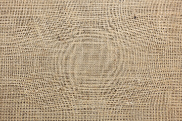 Brown burlap with beautiful canvas texture