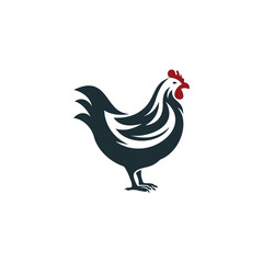 hen animal farm logo design
