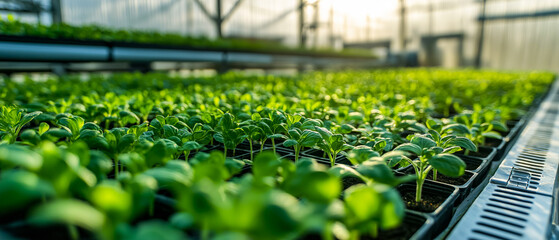 Great for showcasing advanced greenhouse technology and plant cultivation without people