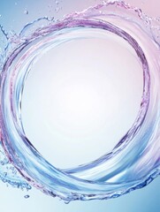 Fototapeta premium 水のリングが描く幻想的な背景