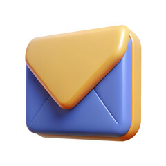 envelope icon message box icon email icon plastic 3D render, 3D icon, email envelope, 