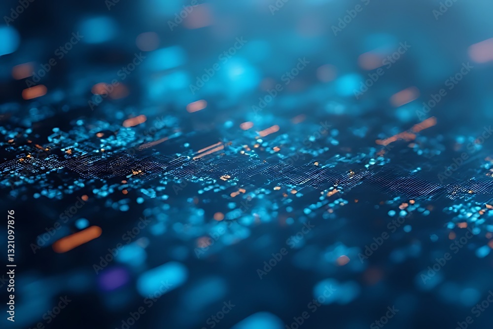 Poster data visualization in technology digital environment graphic design abstract viewpoint modern concep