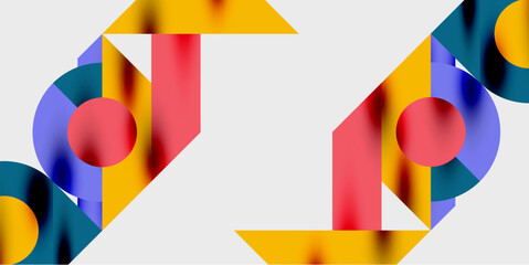 Obraz premium Vibrant abstract background circles with smooth gradients, creating a dynamic and modern design. Ideal for creative, tech, or contemporary-themed projects