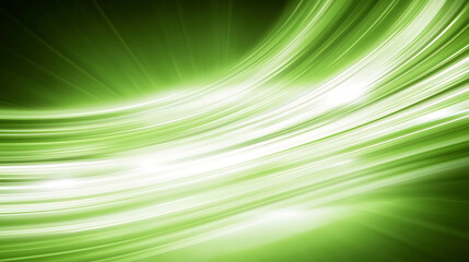 Dynamic green light trails abstract design digital art futuristic environment close-up viewpoint energy concept