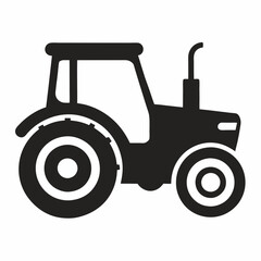 tractor isolated on white