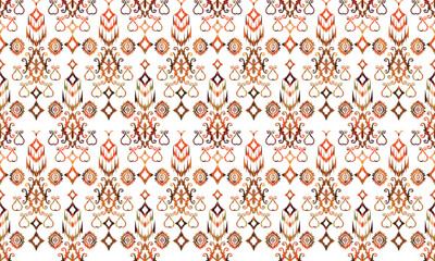 Obraz premium Hand drawn abstract seamless pattern, ethnic background, Ethnic pattern for background, textiles, banners, wallpapers, wrapping - vector design.