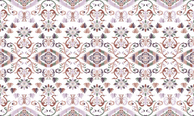 Hand drawn abstract seamless pattern, ethnic background, Ethnic pattern for background, textiles, banners, wallpapers, wrapping - vector design.