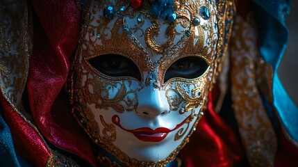 Intriguing Mysterious Carnival Mask for Masquerade Festival and Costume Parties