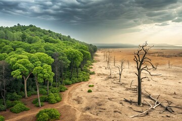 Deforestation and Climate Change Impact on Ecosystems