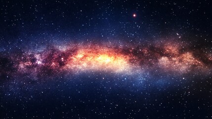 Stunning Milky Way Galaxy with Bright Stars and Space Dust - Astronomical Image for Science, Education, and Astronomy Enthusiasts