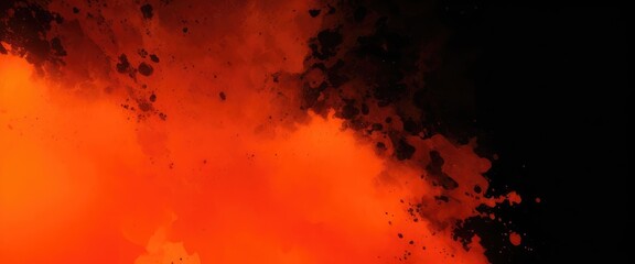 Fototapeta premium Abstract magic Orange dust background over black