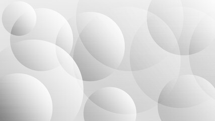 background gray white circle graphic abstract  .White geometric abstract background overlap layer on bright space with lines effect decoration. Modern graphic design element circles style concept 