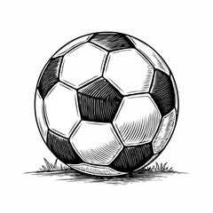 soccer ball isolated on white