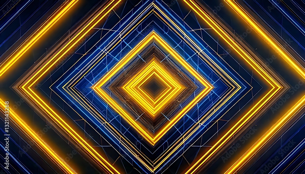 Poster dynamic light patterns in abstract art digital space graphic design futuristic environment aerial pe