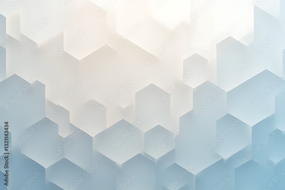 Poster abstract hexagonal pattern design digital space graphic art minimalist style aerial view contemporar