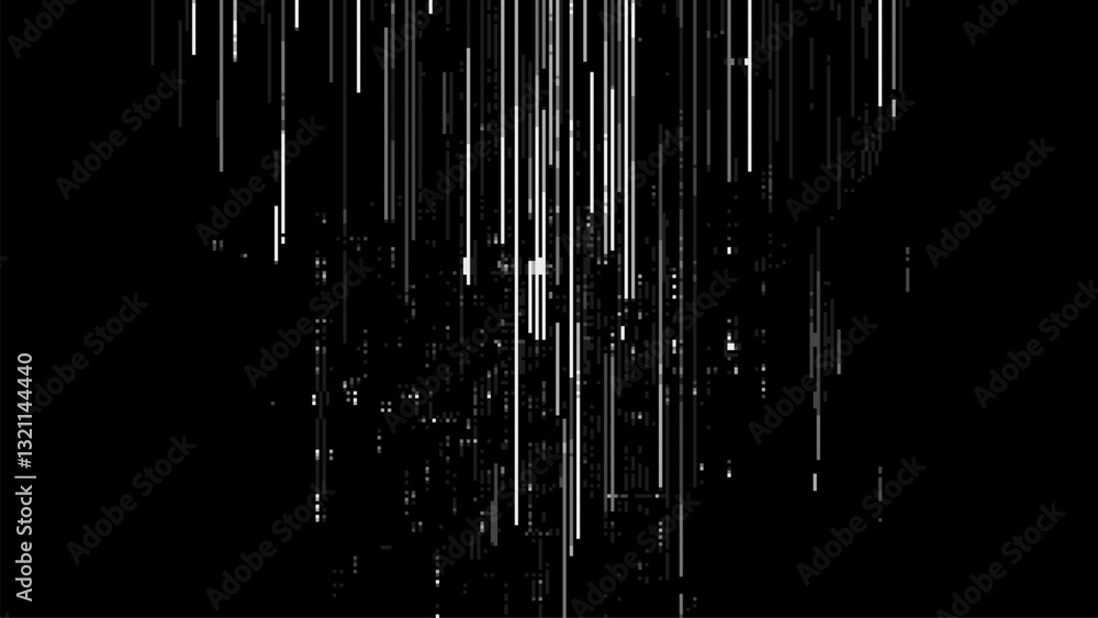 Aufkleber Abstract glitch effect background. digital art. pixel glitch texture. digital distortion and noise effect. Data visualization concept. banner or poster. Vector Illustration.