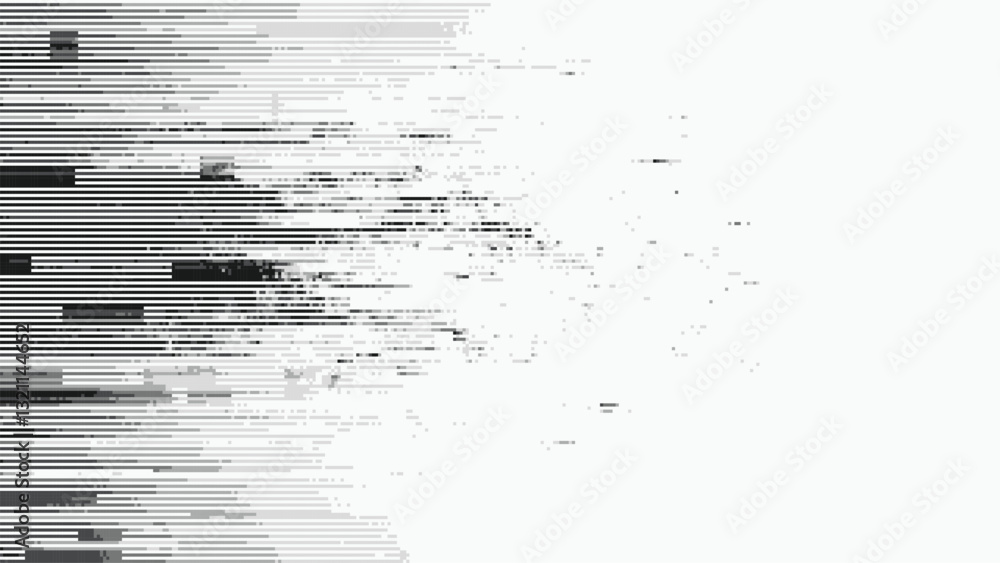 Poster Abstract glitch effect background. digital art. pixel glitch texture. digital distortion and noise effect. Data visualization concept. banner or poster. Vector Illustration.
