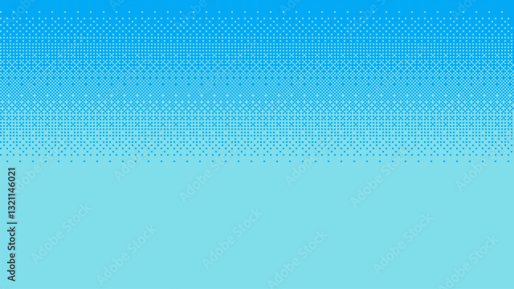 Aufkleber pixel art 8 bit light blue sky background with a halftone pattern. simple vector illustration. minimalistic design. no blur. no gradient shading. 