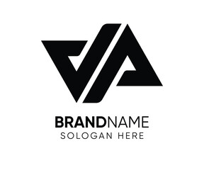 J A logo design j a design template