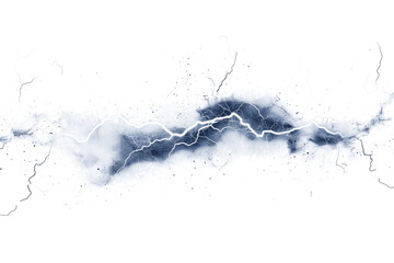 Obraz premium Dynamic lightning flash across isolated on transparent background