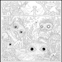 The images may seem a bit unsettling at first, but that's okay. They reflect the sometimes-challenging nature of anxiety. But by coloring, you're not just filling in lines; you're bringing light to th