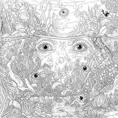 The images may seem a bit unsettling at first, but that's okay. They reflect the sometimes-challenging nature of anxiety. But by coloring, you're not just filling in lines; you're bringing light to th