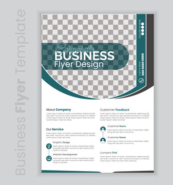 Corporate Business Flyer And Leaflet Design template