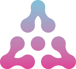 Metaball gradient neon shapes