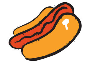 Graffiti style fast food