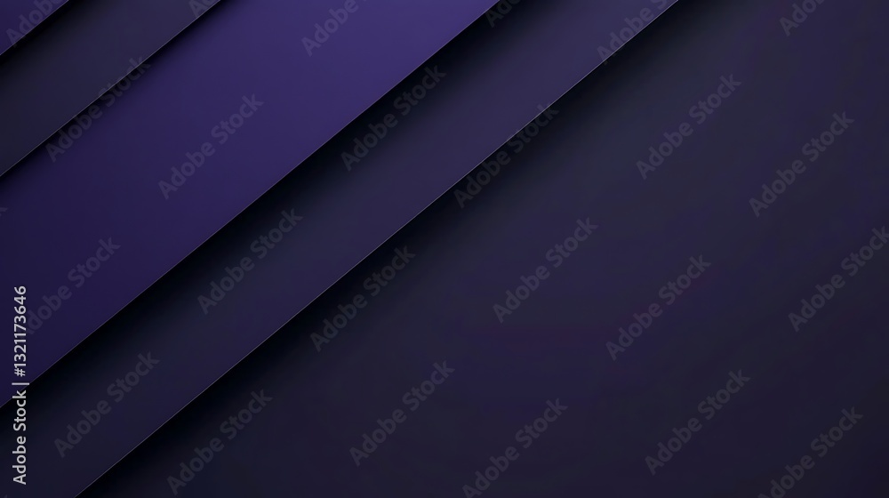 Poster striking arrangement of overlapping color planes in a moody deep violet