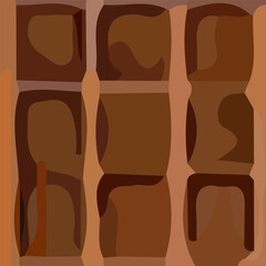 Abstract aesthetic background with unique shape combination