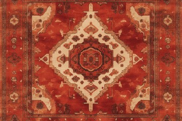 Intricate Patterns and Warm Tones of an Abstract Minimalist Textile With Rich Hues
