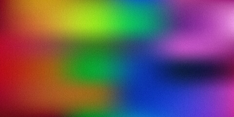 Colorful gradient background with grainy texture in red, green, blue, and purple