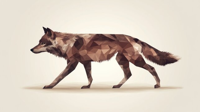 Geometric wolf profile