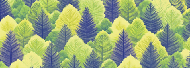 Fototapeta premium Color Abstract Creative Tree Illustration Style