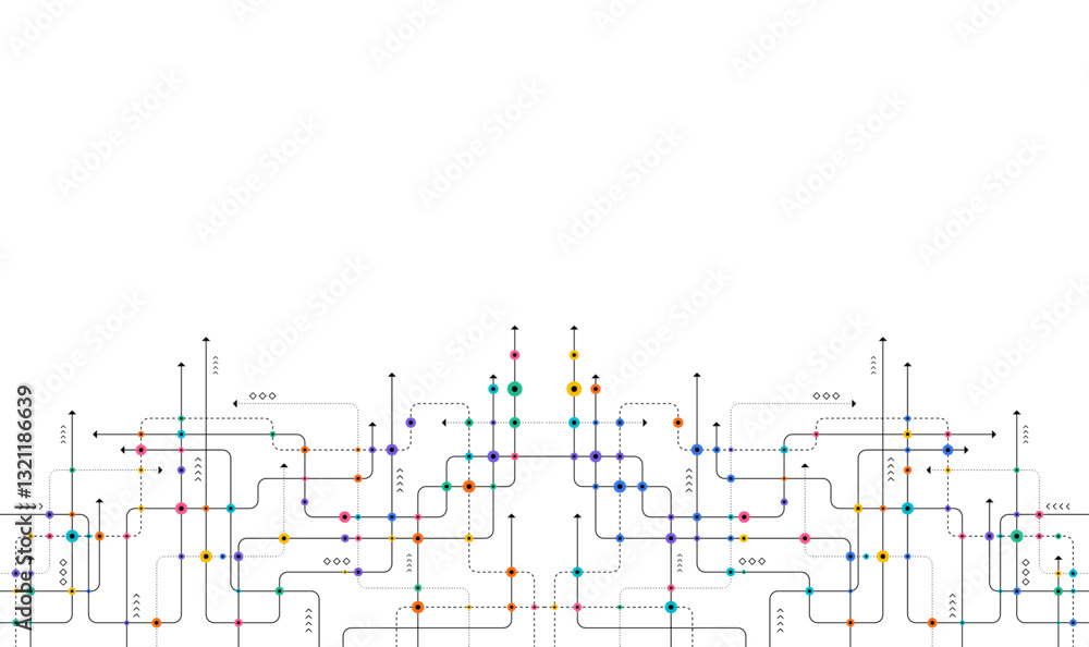 Poster digital technology background. concept with technology line. circuit board background technology