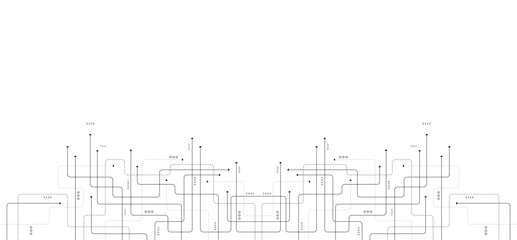 Obraz premium Digital technology background. Concept with technology line. Circuit board background technology