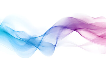 Abstract Blue Purple Waves Flowing Seamlessly, Dynamic Design Element for Backgrounds