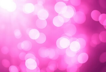 Fototapeta premium Abstract pink glitter bokeh, shimmering defocused lights, dreamy sparkle background, illustration, out of focus