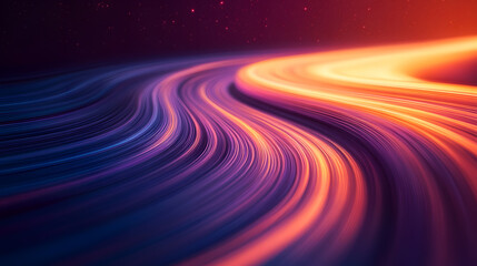 Abstract Swirling Lines, Vibrant Colors, Dynamic Motion, Energy Flow
